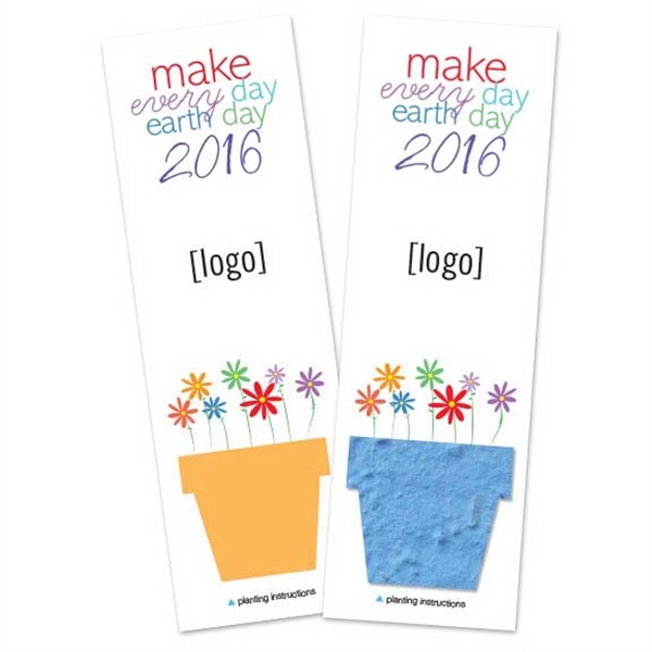 Earth Day Seed Paper Shape Bookmark, small - Image 2