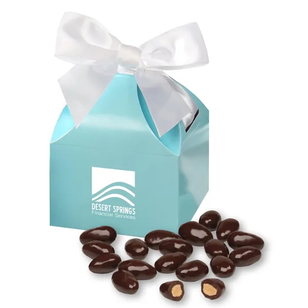 Dark Chocolate Almonds in Robin's Egg Blue Gift Box