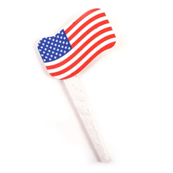 USA Seed Paper Flag Grow Stake - Image 1