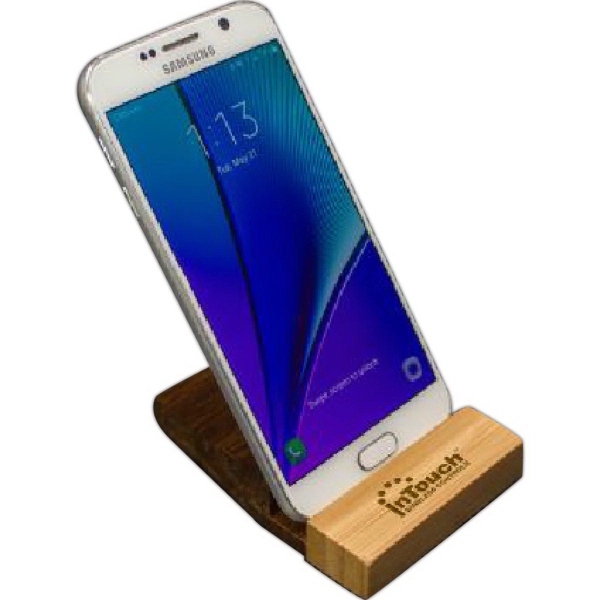 Bamboo Phone Stand - Image 1