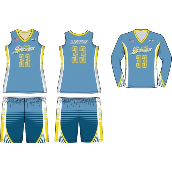 Women's Sublimated Juice Elite Shooter Basketball Jersey - Image 4