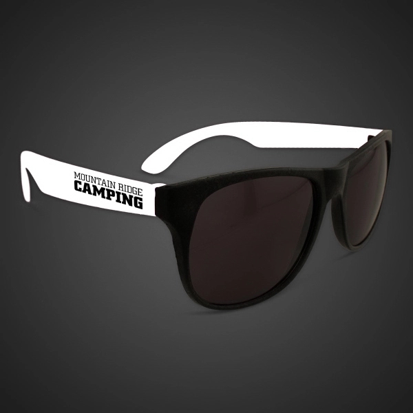 White Retro Sunglasses - Image 1
