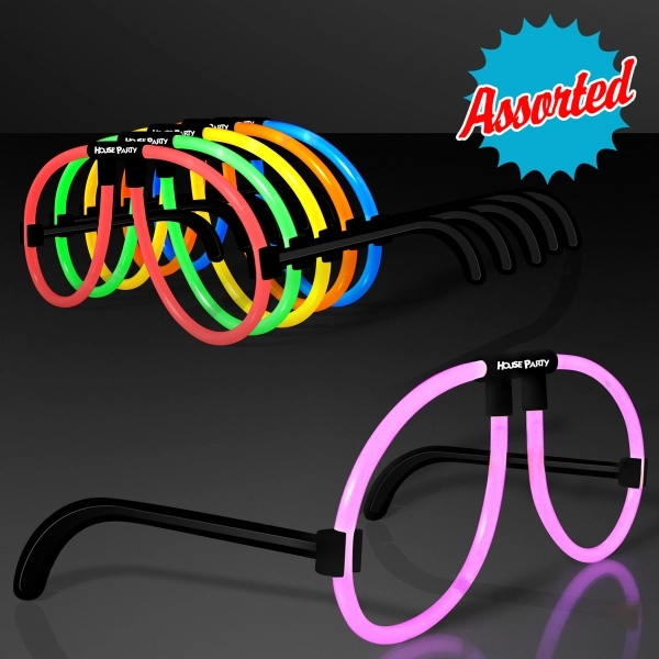 Neon Glow Glasses - Assorted Colors - Image 1