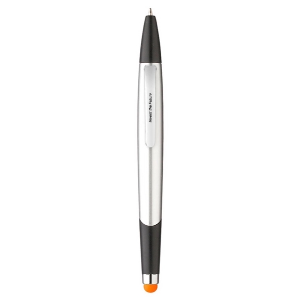 Plastic Twist Action Ballpoint Stylus Highlighter Pen - Image 5