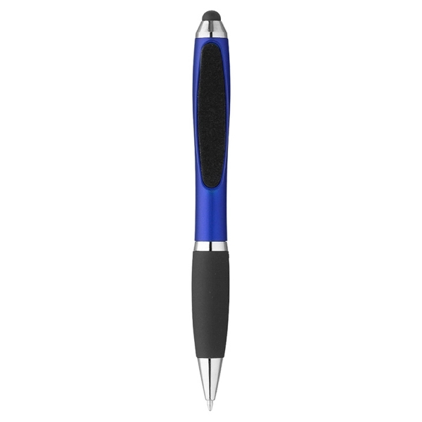 Plastic Twist Ballpoint Stylus Pen Screen Cleaner - Image 7