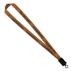 3/4" Cork Lanyard with Plastic Snap-Buckle Release