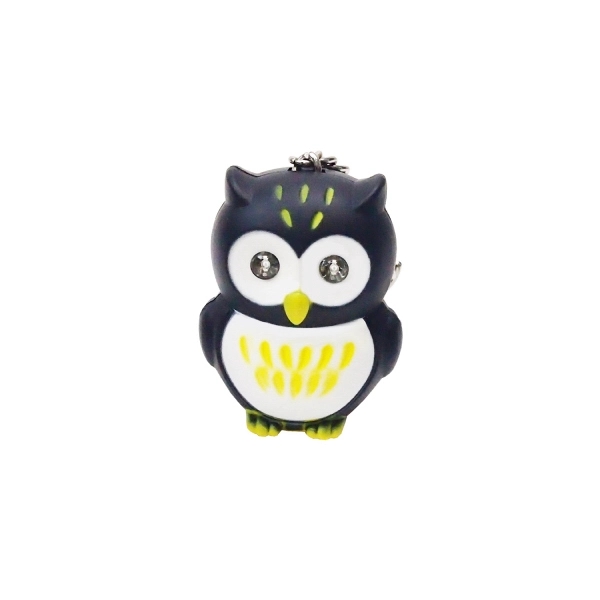 Owl Novelty LED Light Key Tag - Image 2