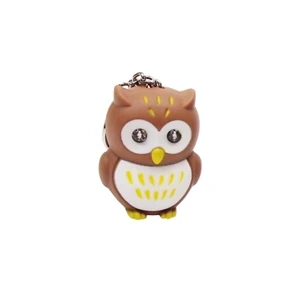 Owl Novelty LED Light Key Tag