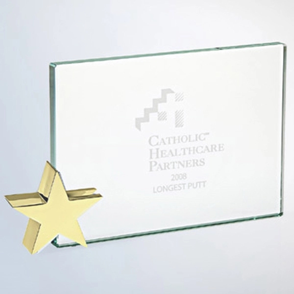 Achievement Award with gold brass star - Image 1