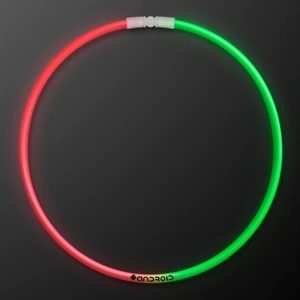 22" Red & Green Glow Necklaces