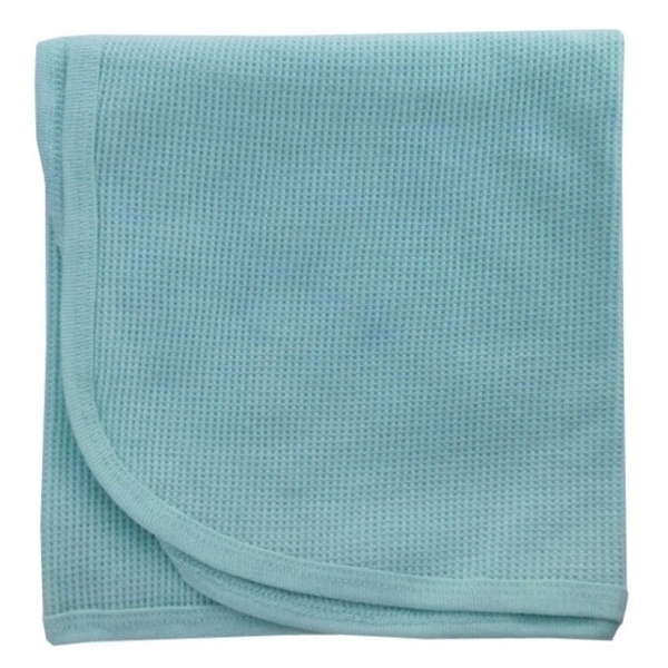 Mint Cotton Thermal Receiving Blanket