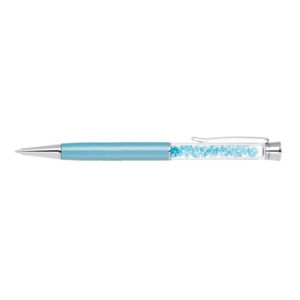 Elegant brass pen with matching crystals and barrel colors - Image 6