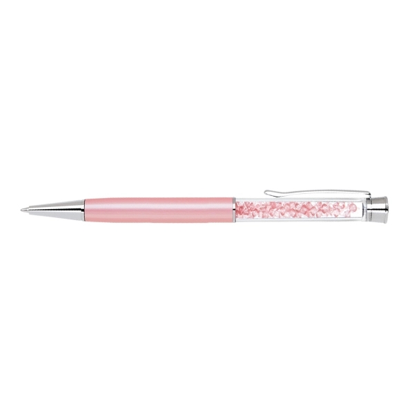 Elegant brass pen with matching crystals and barrel colors - Image 7