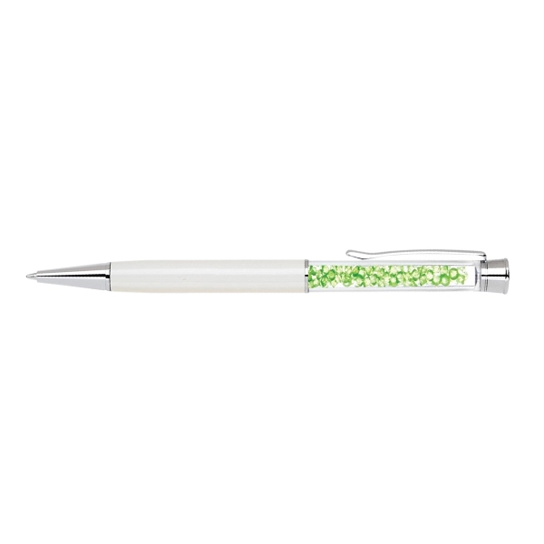 Elegant brass pen with matching crystals and barrel colors - Image 10