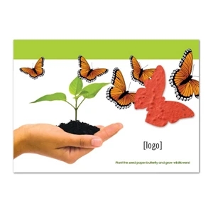 Everyday Seed Paper Shape Postcard, Large