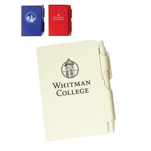 Union Printed, Pocket-Size Memo Pad w/ Pen Attached