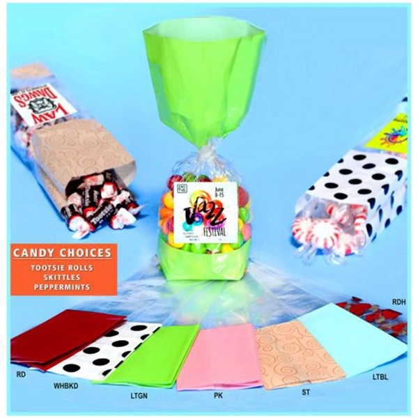 Colored Cellobag w/ 6 oz  Candy - Image 1