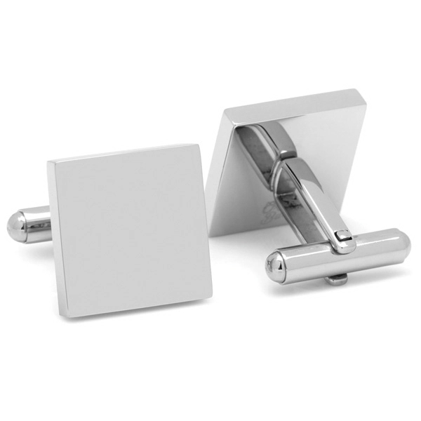 Stainless Steel Square Infinity Cufflinks - Image 2