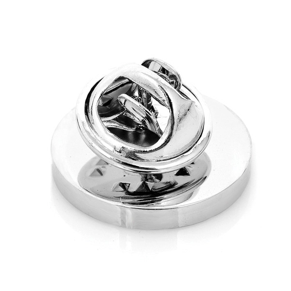 Stainless Steel Engravable Round Infinity Tie Pin - Image 4