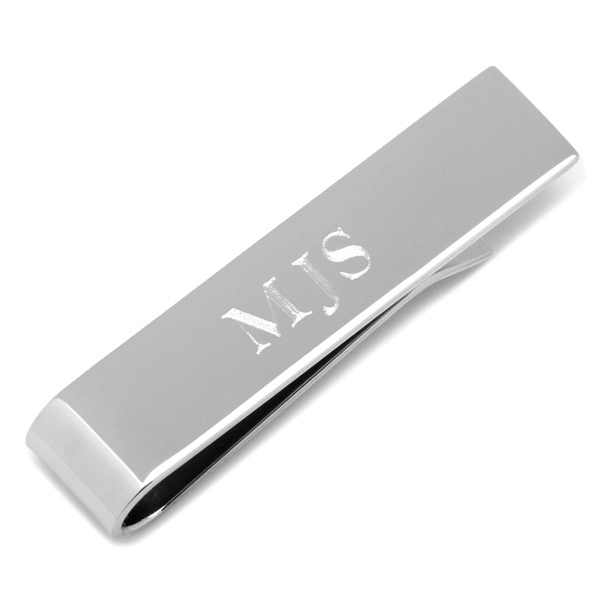 Short Stainless Steel Engravable Tie Bar - Image 3
