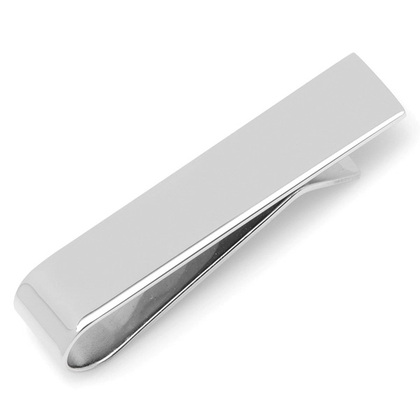 Short Stainless Steel Engravable Tie Bar - Image 1