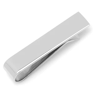 Short Stainless Steel Engravable Tie Bar