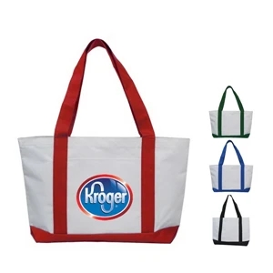 Classic Two Tone Polyester Tote