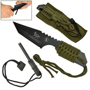 7" Hunting Knife with Fire Starter
