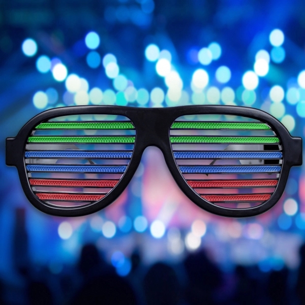 Sound Reactive LED Slotted Glasses - Image 2