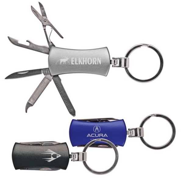 7 Function Pocket Knife with Key-Ring