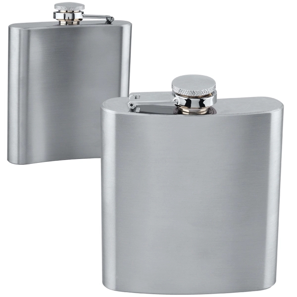 6 oz. Stainless Steel Flask - Image 4