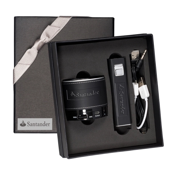 Tuscany™ Power Bank and Bluetooth Speaker Gift Set - Image 1