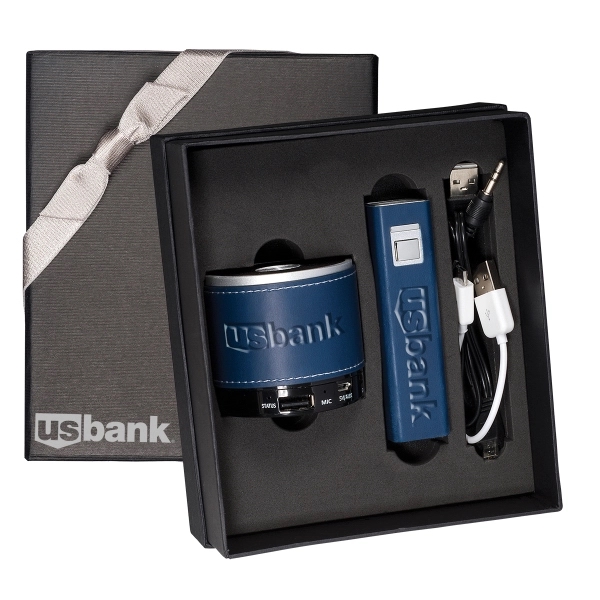 Tuscany™ Power Bank and Bluetooth Speaker Gift Set - Image 3