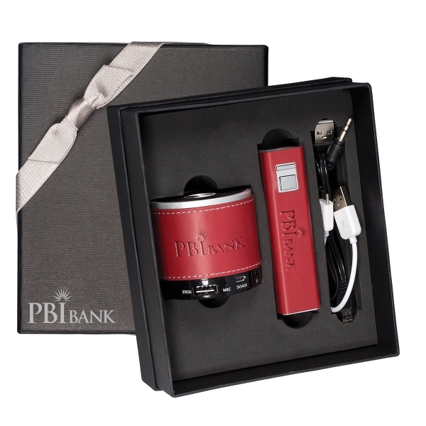 Tuscany™ Power Bank and Bluetooth Speaker Gift Set - Image 9