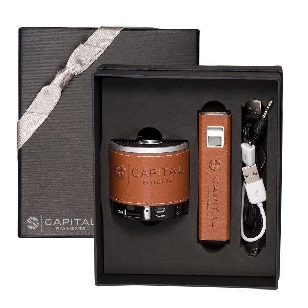 Tuscany™ Power Bank and Bluetooth Speaker Gift Set - Image 12