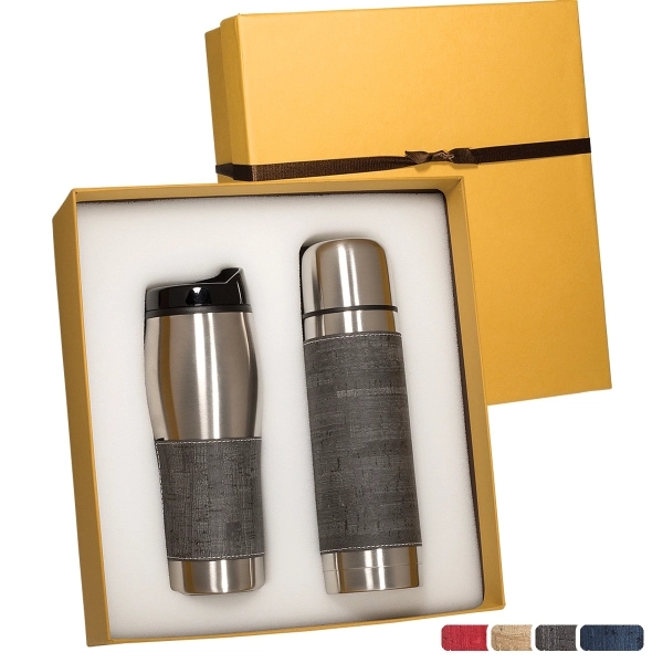 Casablanca™ Thermal Bottle & Tumbler Gift Set - Image 5