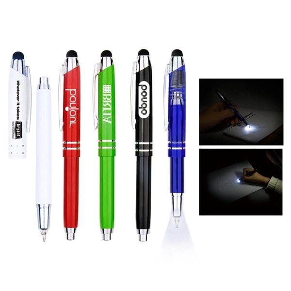 3-in-1 LED Writing Tip Stylus Pen - Image 1