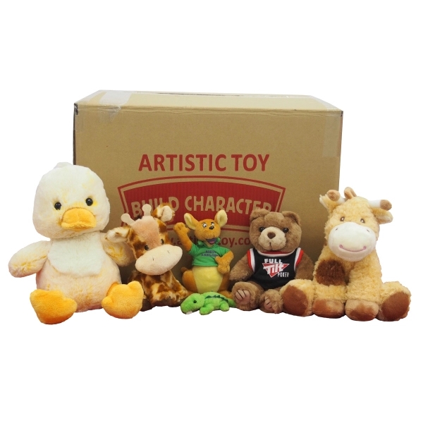 25 Assorted Size and Style Plush Toys