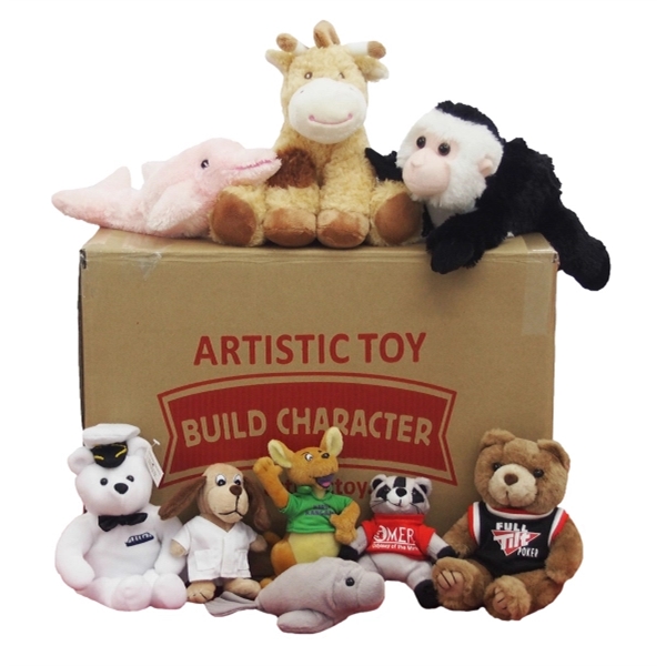 50 Assorted Size and Style Plush Toys