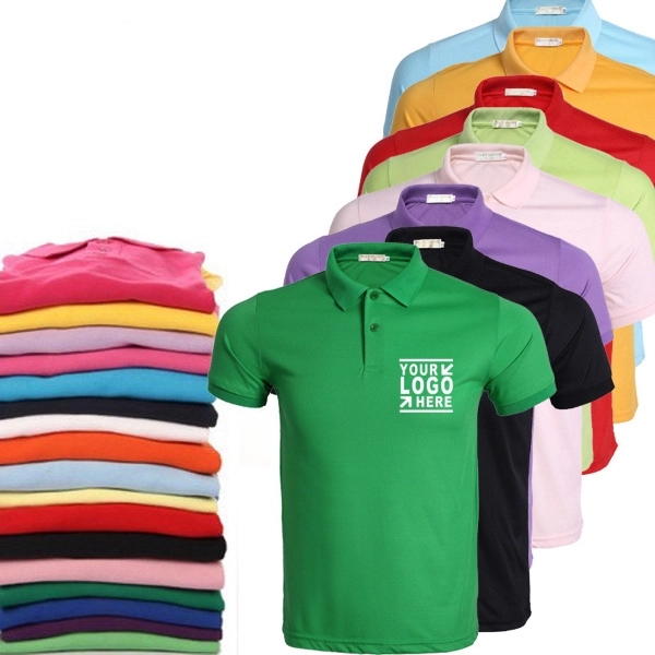 Unisex Solid Golf Polo Shirt