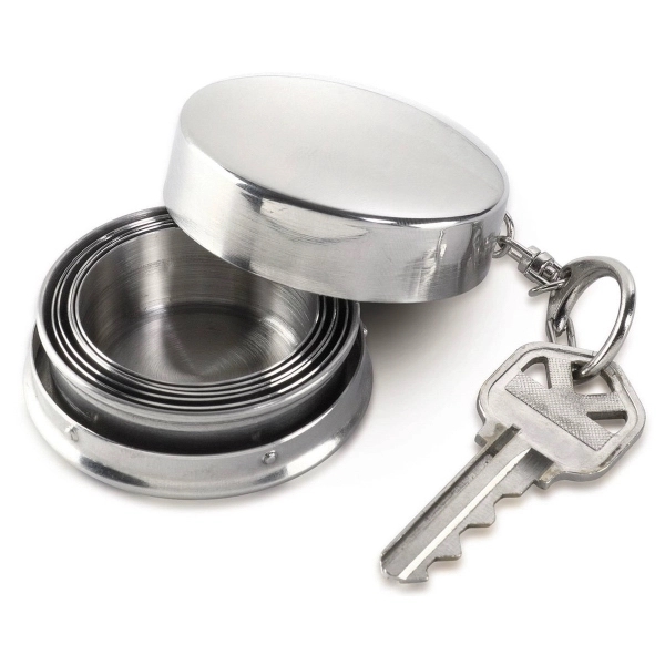 Collapsible Shot Glass With Key Chain - Image 2
