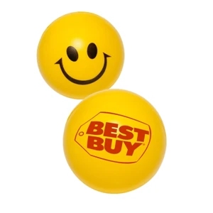 Union printed, Happy Face Smiley Stress Ball Reliever