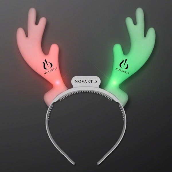 LED Reindeer Antler Headbands - Image 1
