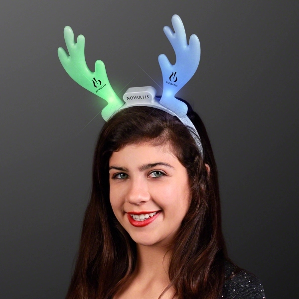 LED Reindeer Antler Headbands - Image 3