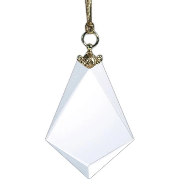 Optical crystal deluxe bell ornament