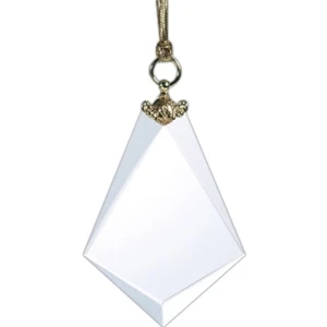 Optical crystal deluxe bell ornament