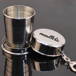 Collapsible Shot Glass With Key Chain