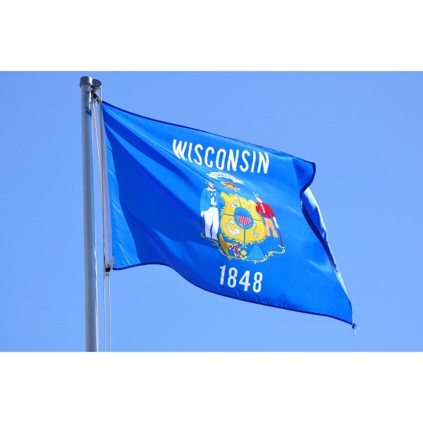 Wisconsin Official Flag - Nylon