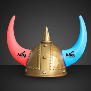 Viking helmet with light-up horns