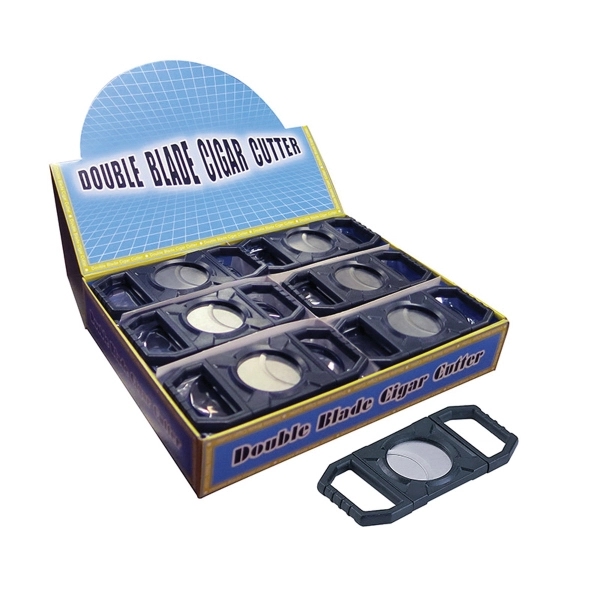 80 Ring Gauge Cigar Cutter w/Square Finger Grips, Box of 24